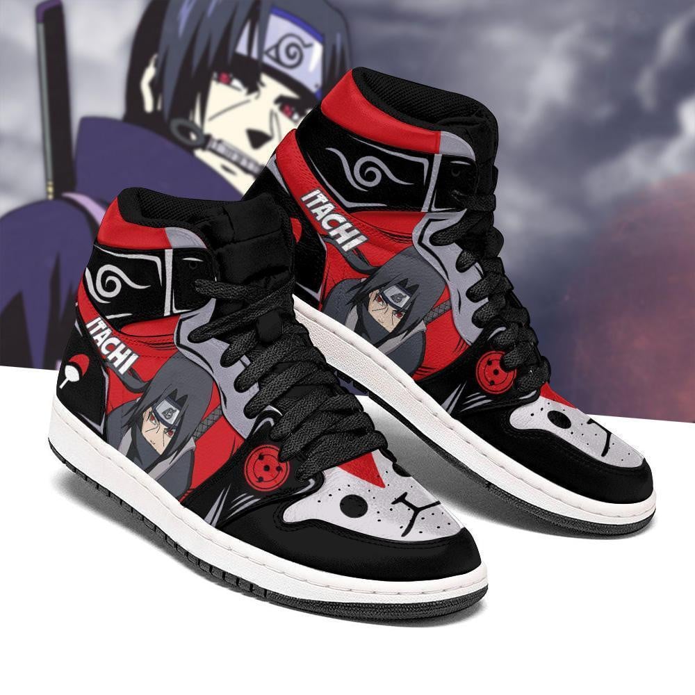 Itachi Anbu Shoes Uniform Costume Anime JD1s Sneakers, Air Jordan Hightop