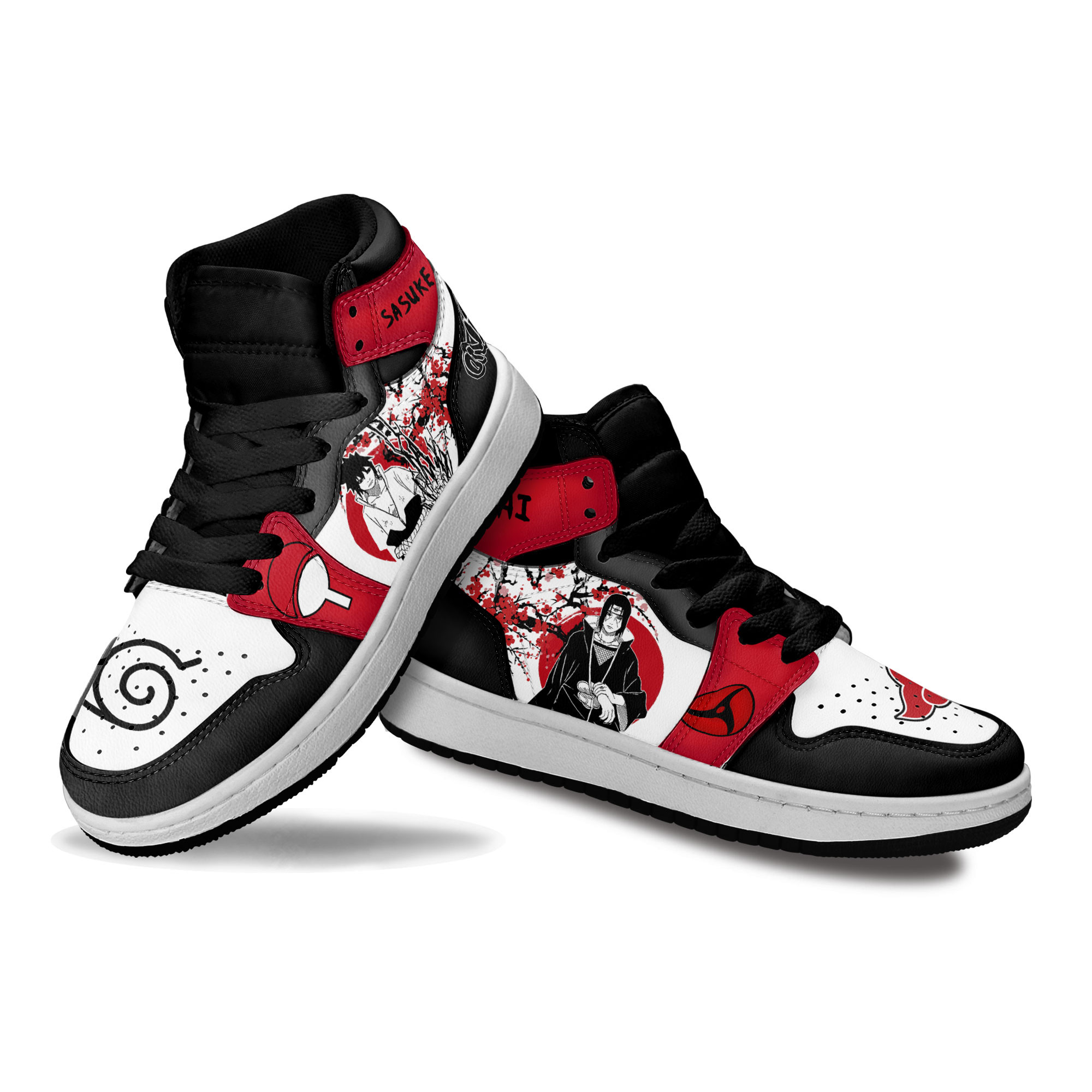 Itachi and Sasuke Uchiha Kids Sneakers Anime Shoes For Kids Japan Style