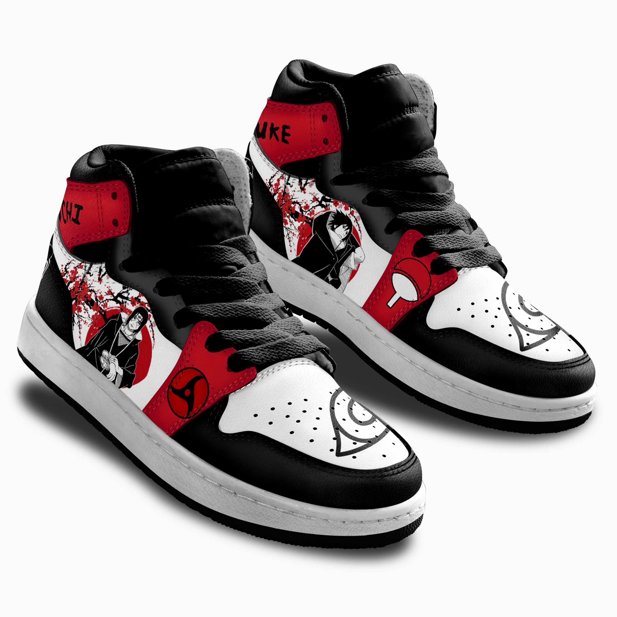 Itachi and Sasuke Uchiha Kids Sneakers Anime Shoes For Kids Japan Style