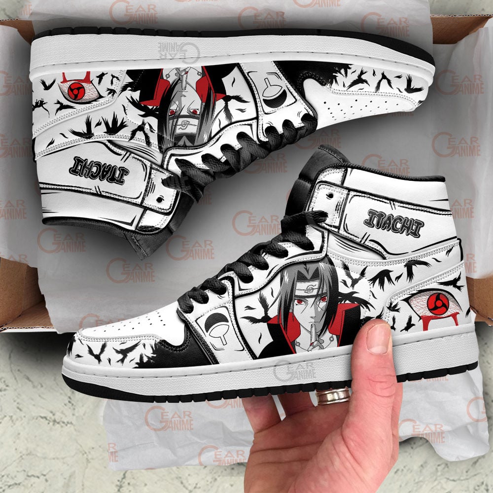 Itachi Mangekyou Sharingan Anime Shoes, Air Jordan Hightop