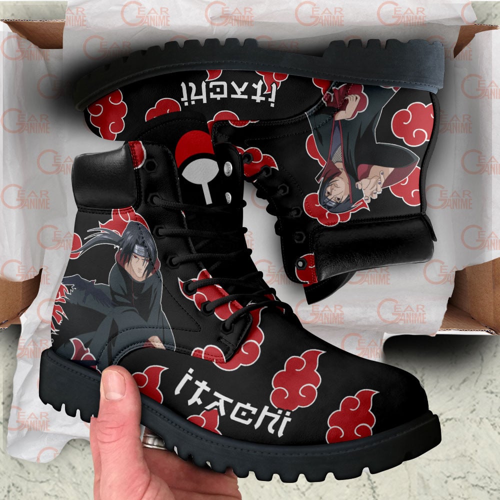 Itachi Uchiha Boots Custom Shoes For Anime Fans