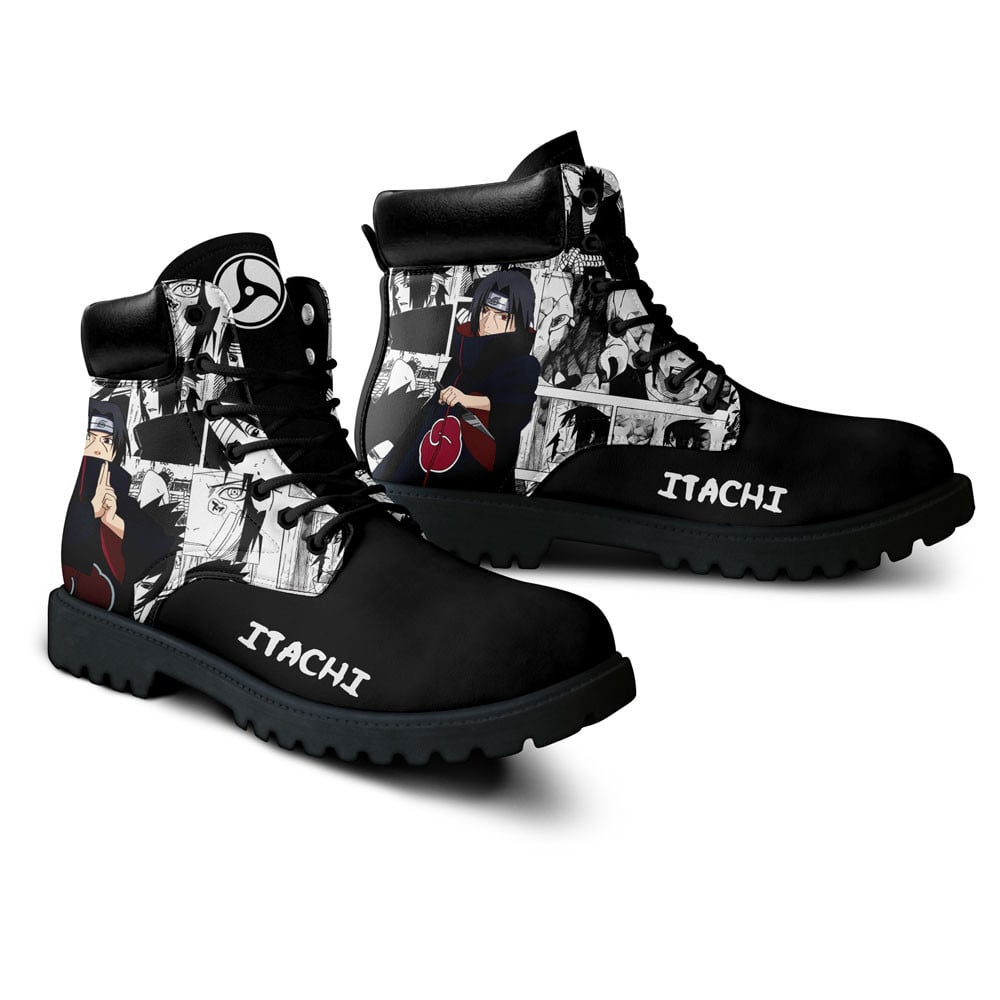 Itachi Uchiha Boots Manga Anime Custom Shoes