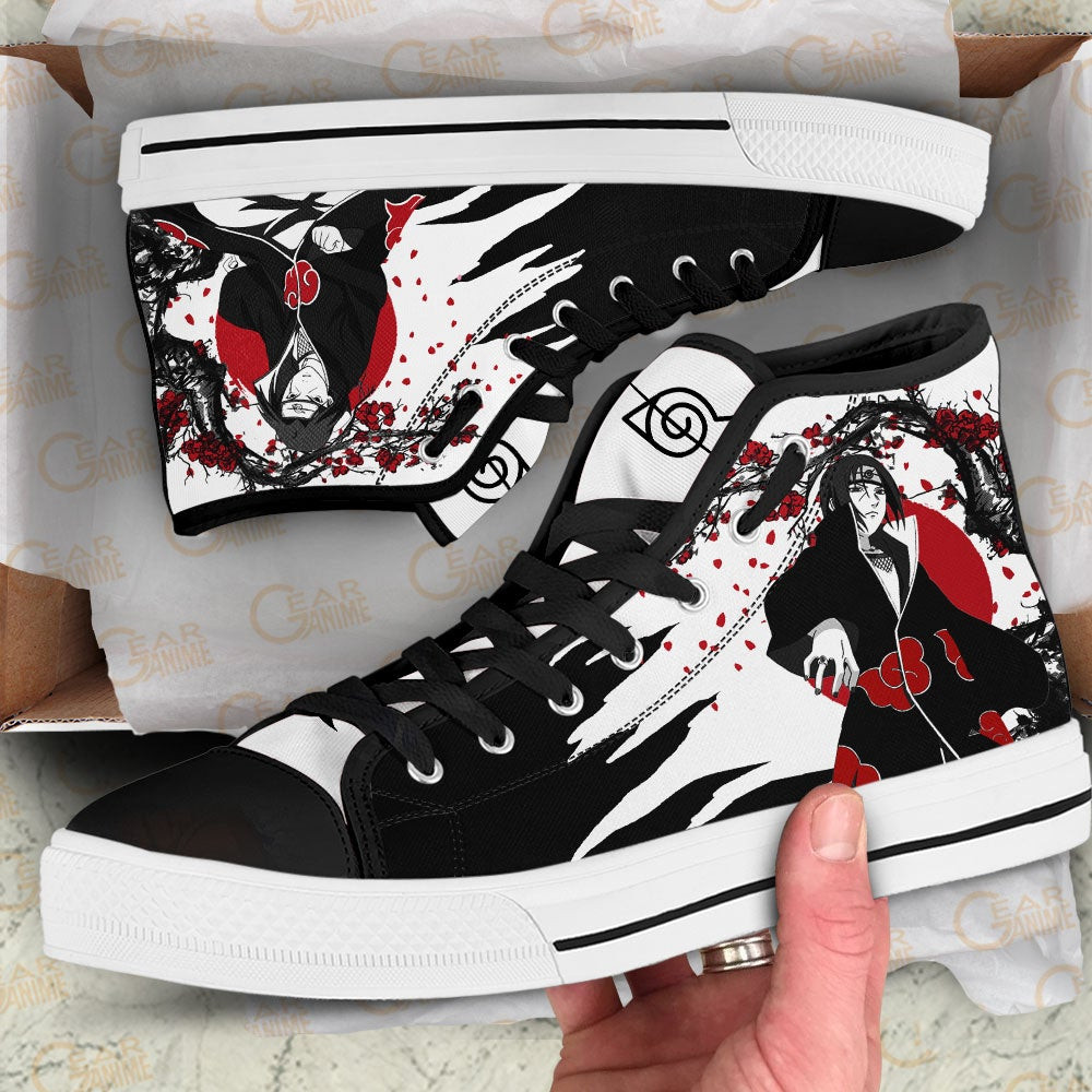 Itachi Uchiha High Top Shoes Custom NRT Anime Sneakers Japan Style