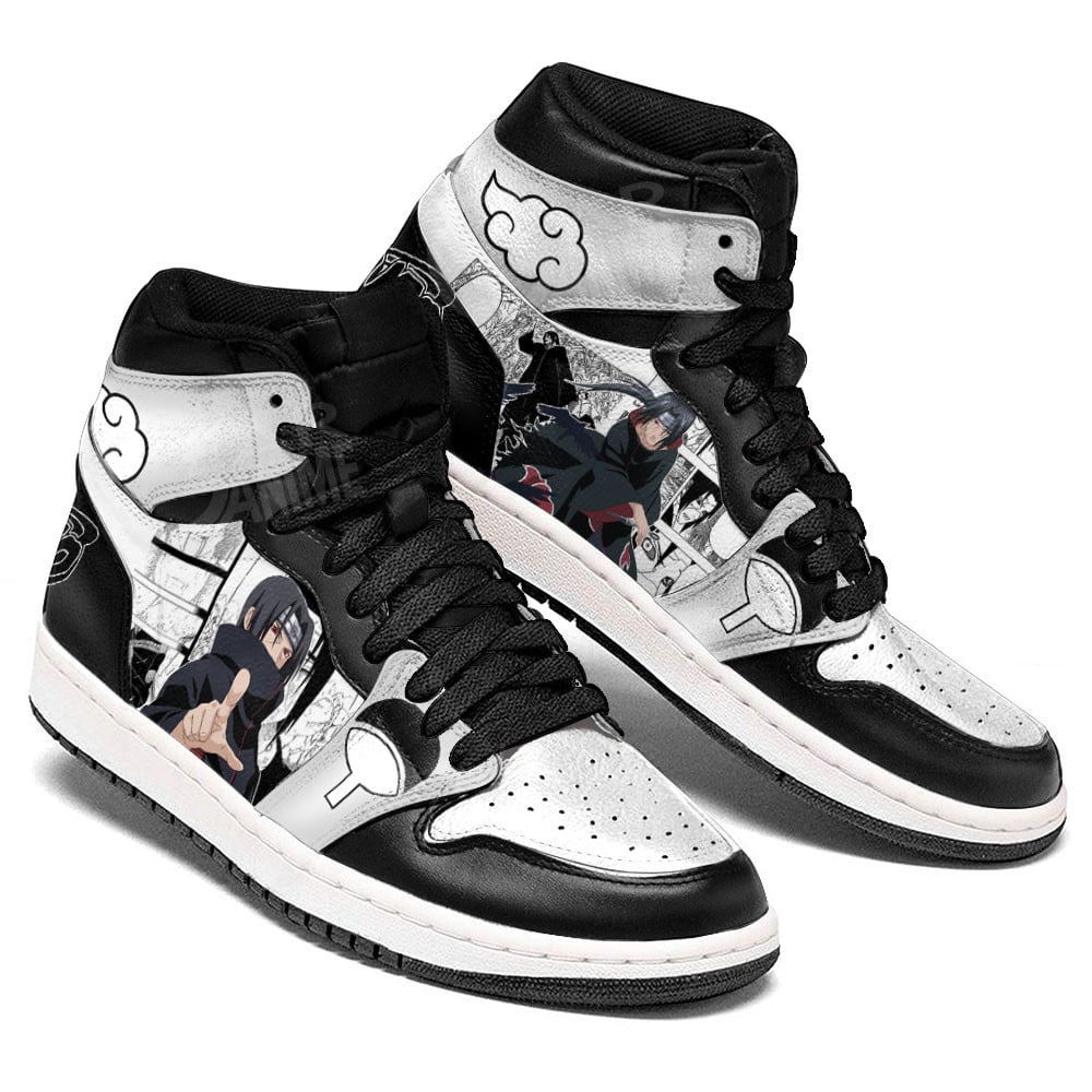 Itachi Uchiha JD1s Sneakers Manga Anime Shoes, Air Jordan Hightop