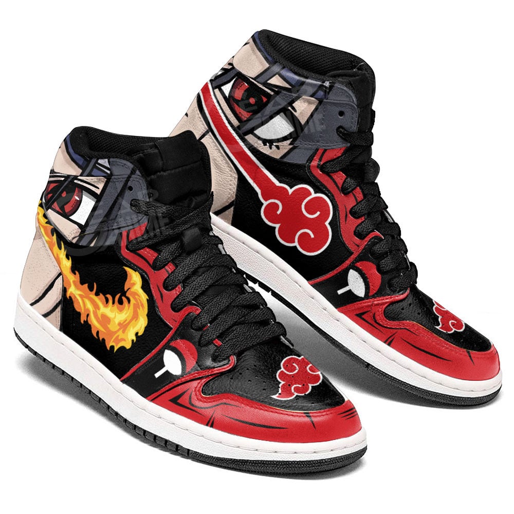 Itachi Uchiha JD1s Sneakers Naruto Anime Shoes, Air Jordan Hightop