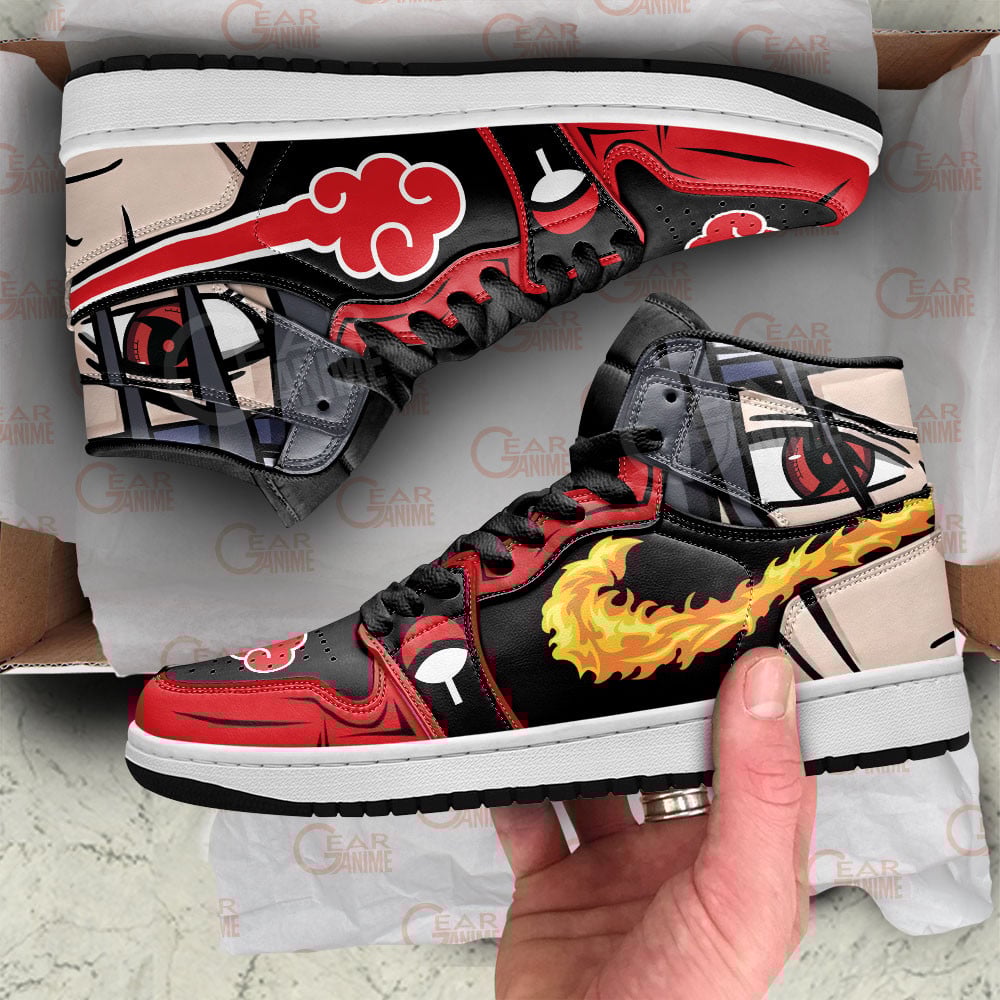 Itachi Uchiha JD1s Sneakers Naruto Anime Shoes, Air Jordan Hightop