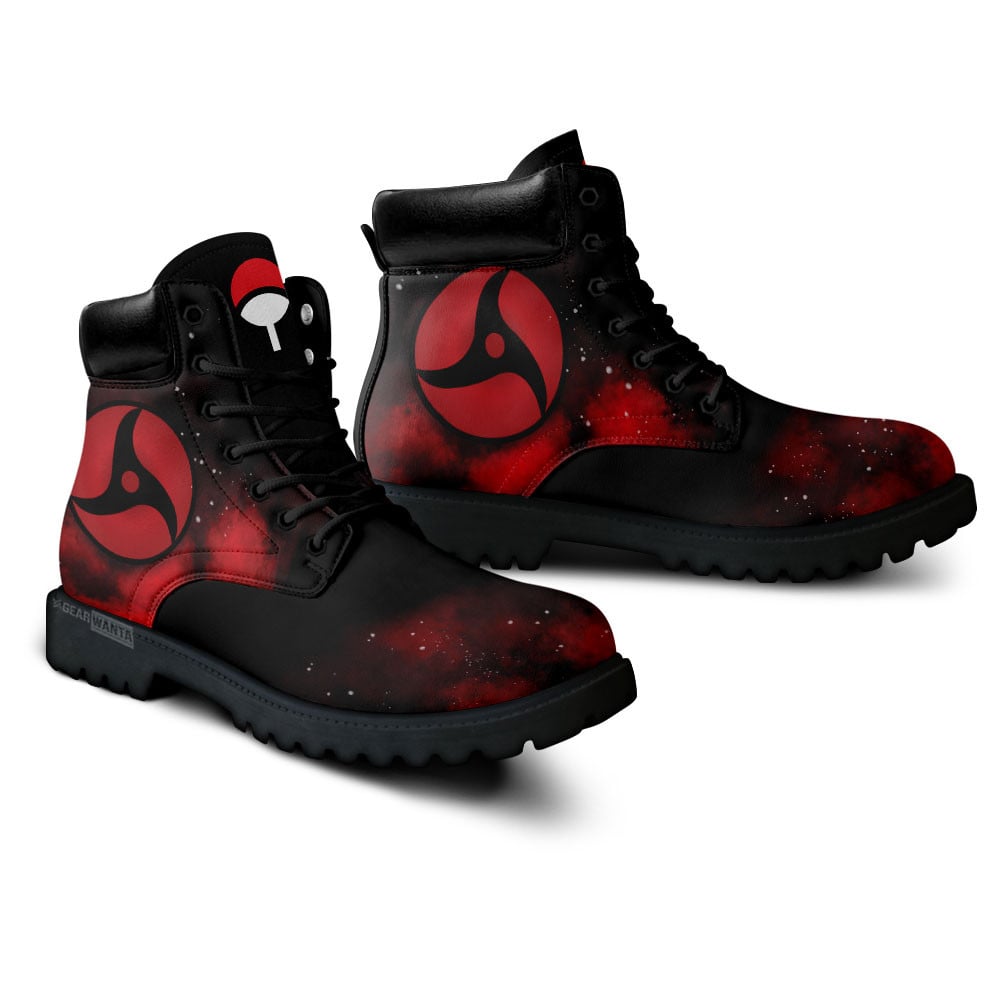 Itachi Uchiha Mangekyo Sharingan Boots Anime Custom Shoes