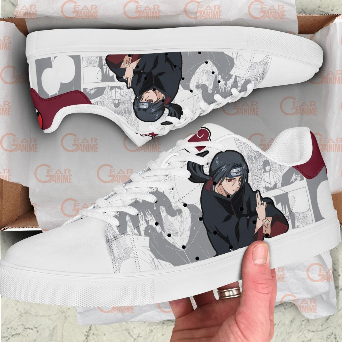 Itachi Uchiha Skate Sneakers Custom NRT Anime Shoes