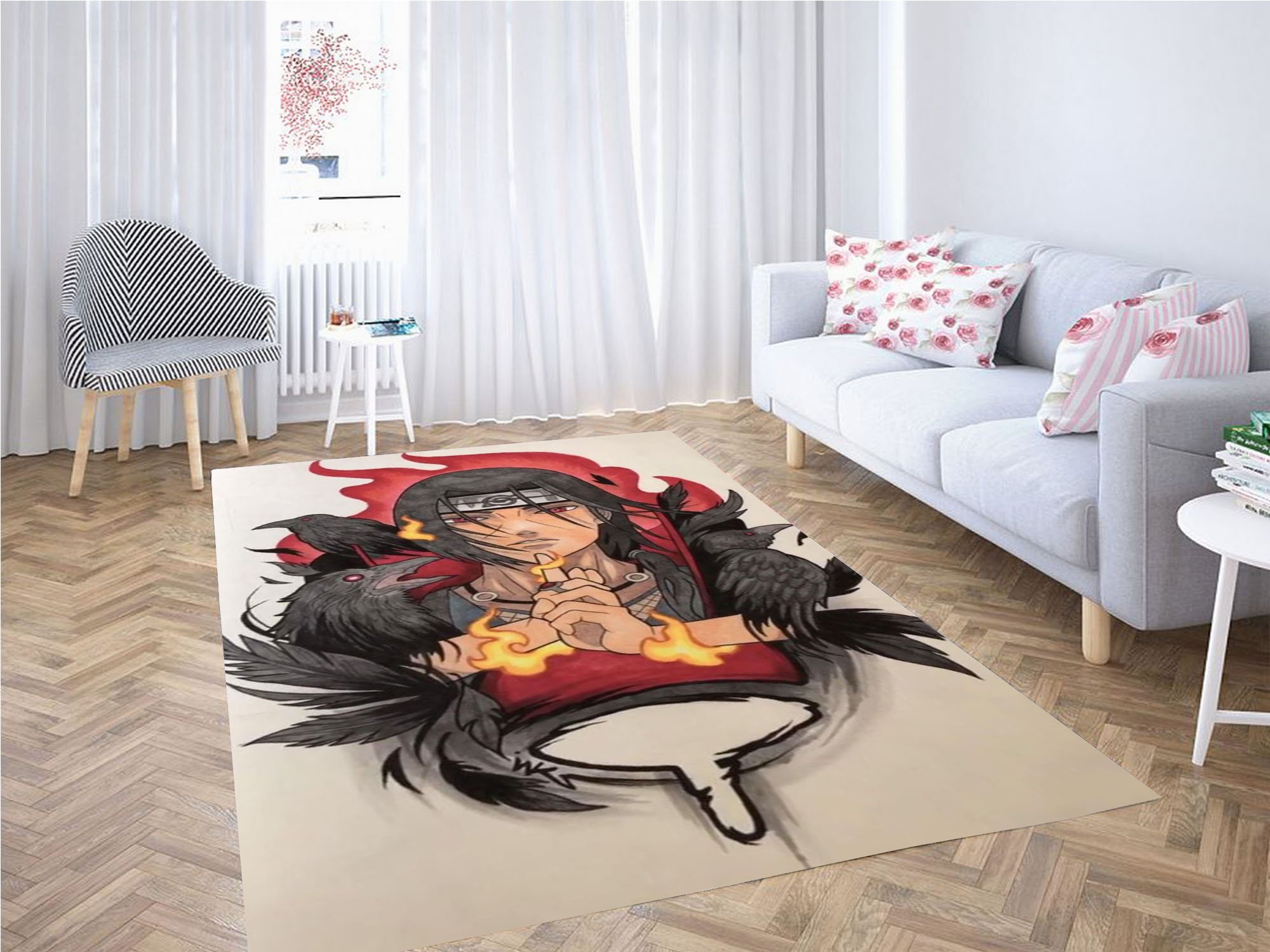Itachi Wallpaper Carpet Rectangle Rug