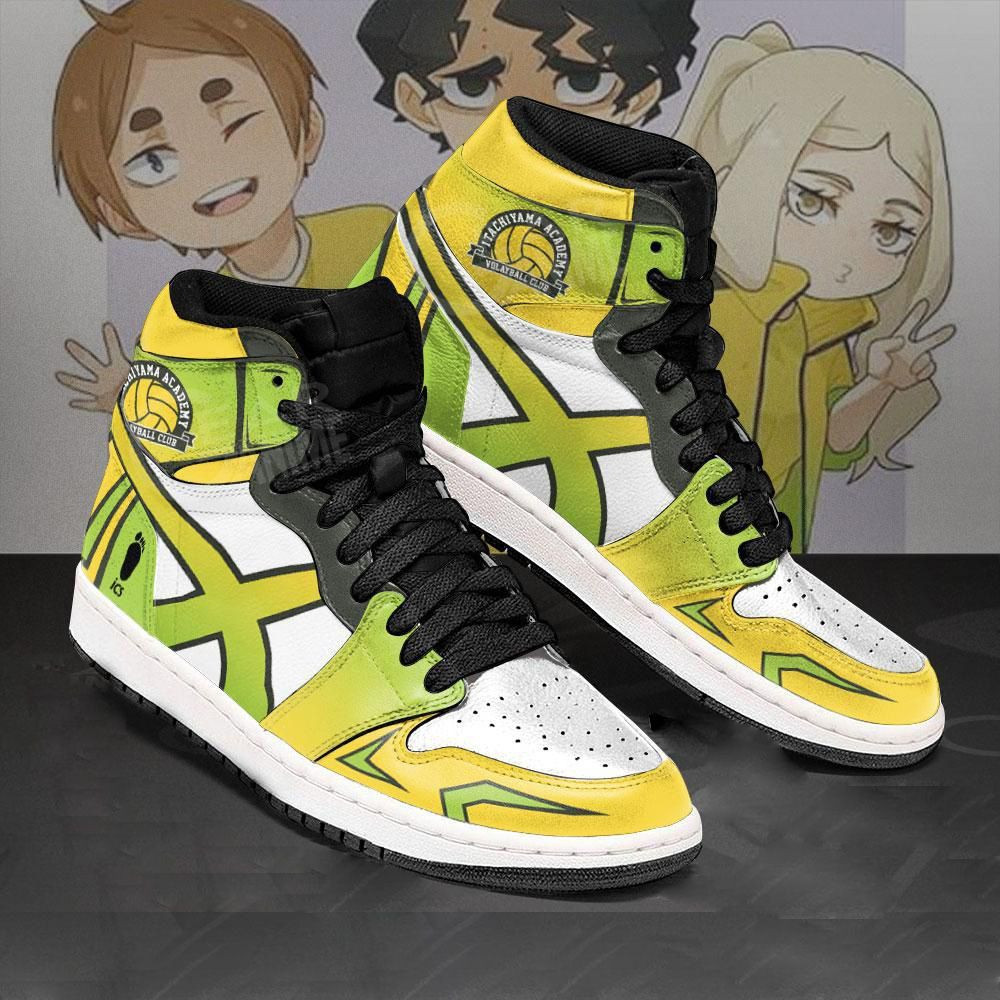 Itachiyama Academy Haikyuu Anime 1 High Top Air Jordan Sneaker, Air Jordan Hightop