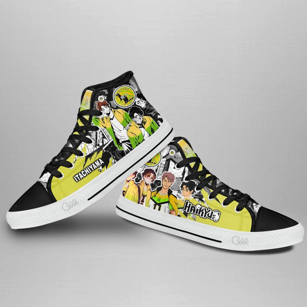 Itachiyama Academy High Top Shoes Custom Manga Anime Haikyuu Sneakers