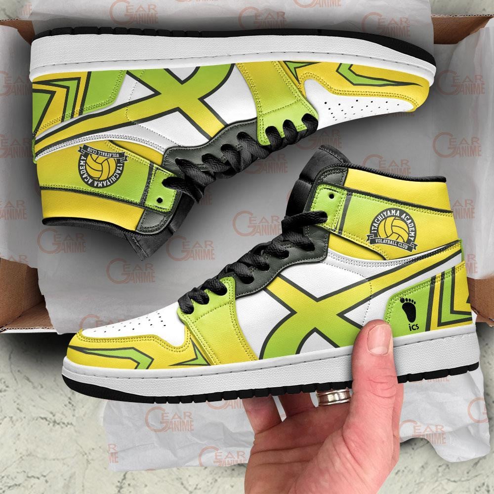 Itachiyama Academy JD1s Sneakers Haikyuu Anime Shoes, Air Jordan Hightop