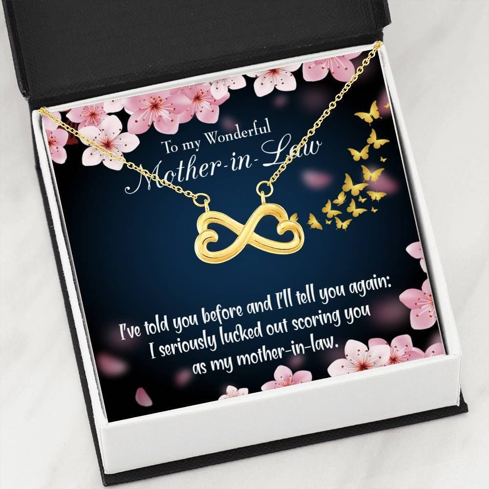 I’ve Told You Before Infinity Heart Necklace Gift For Mother In Law