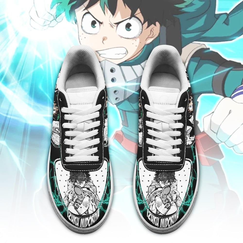 Izuku Midoriya Air Sneakers Custom Deku My Hero Academia Anime Shoes