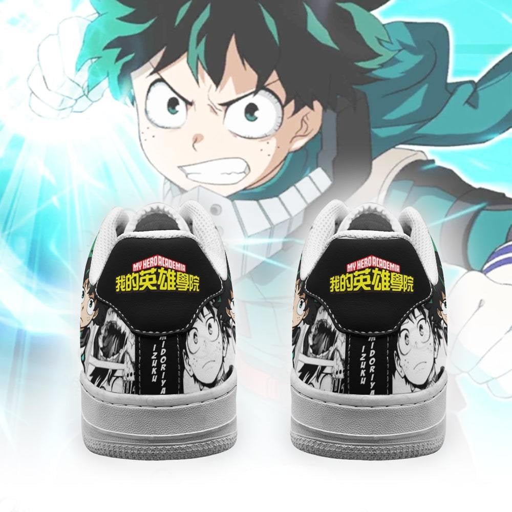 Izuku Midoriya Air Sneakers Custom Deku My Hero Academia Anime Shoes