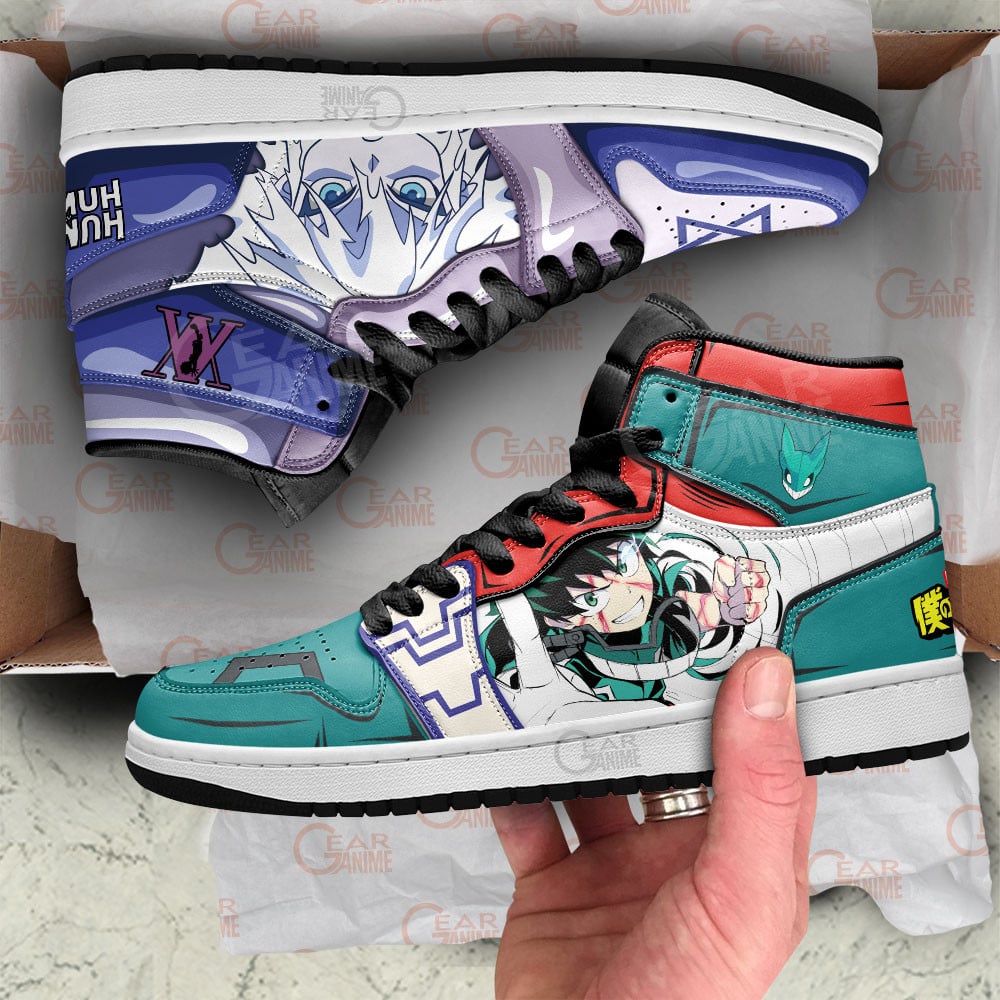 Izuku Midoriya and Killua Anime Shoes, Air Jordan Hightop