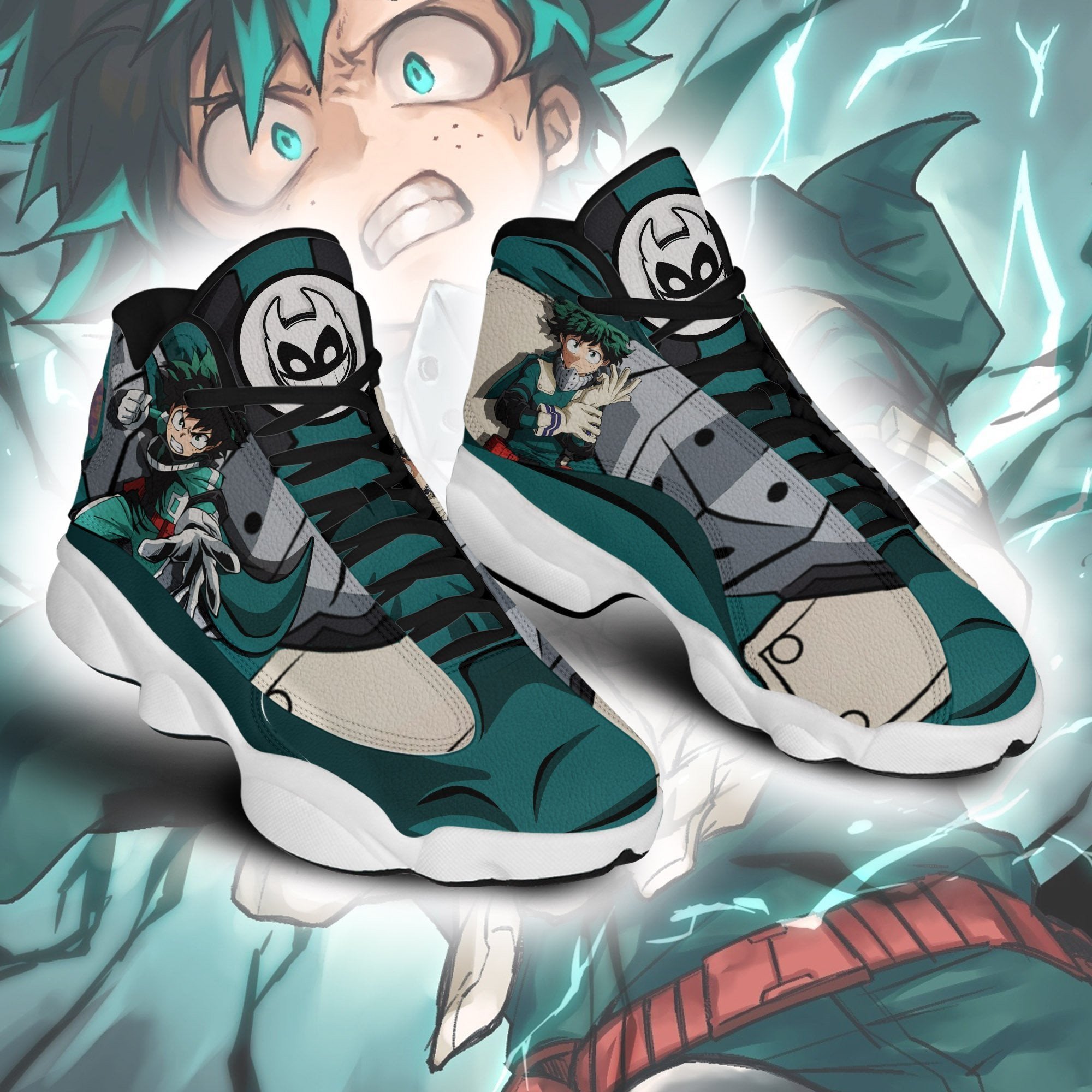 Izuku Midoriya Deku JD13 Sneakers Custom Anime My Hero Academia Shoes