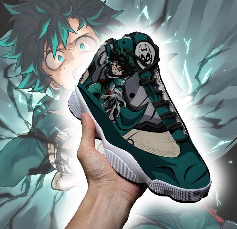 Izuku Midoriya Deku JD13 Sneakers Custom Anime My Hero Academia Shoes