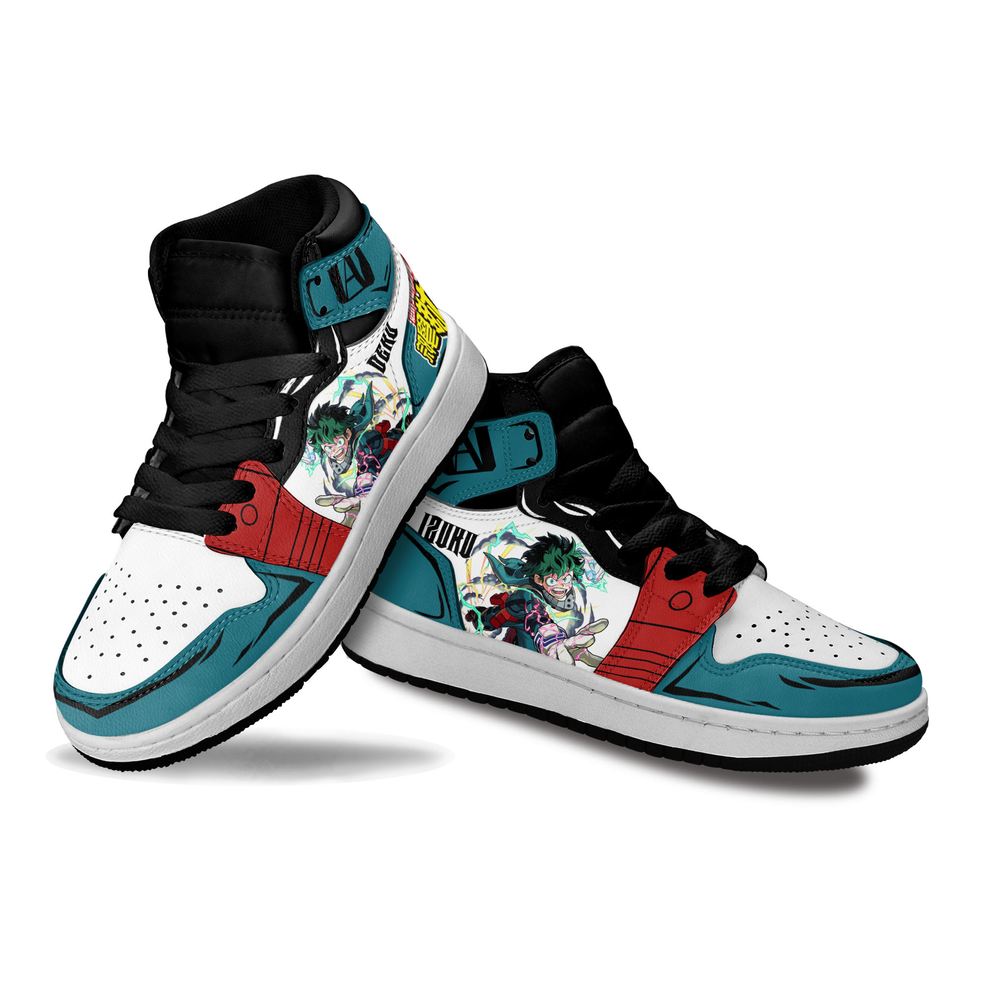 Izuku Midoriya Kids Sneakers Custom Anime My Hero Academia Shoes For Kids