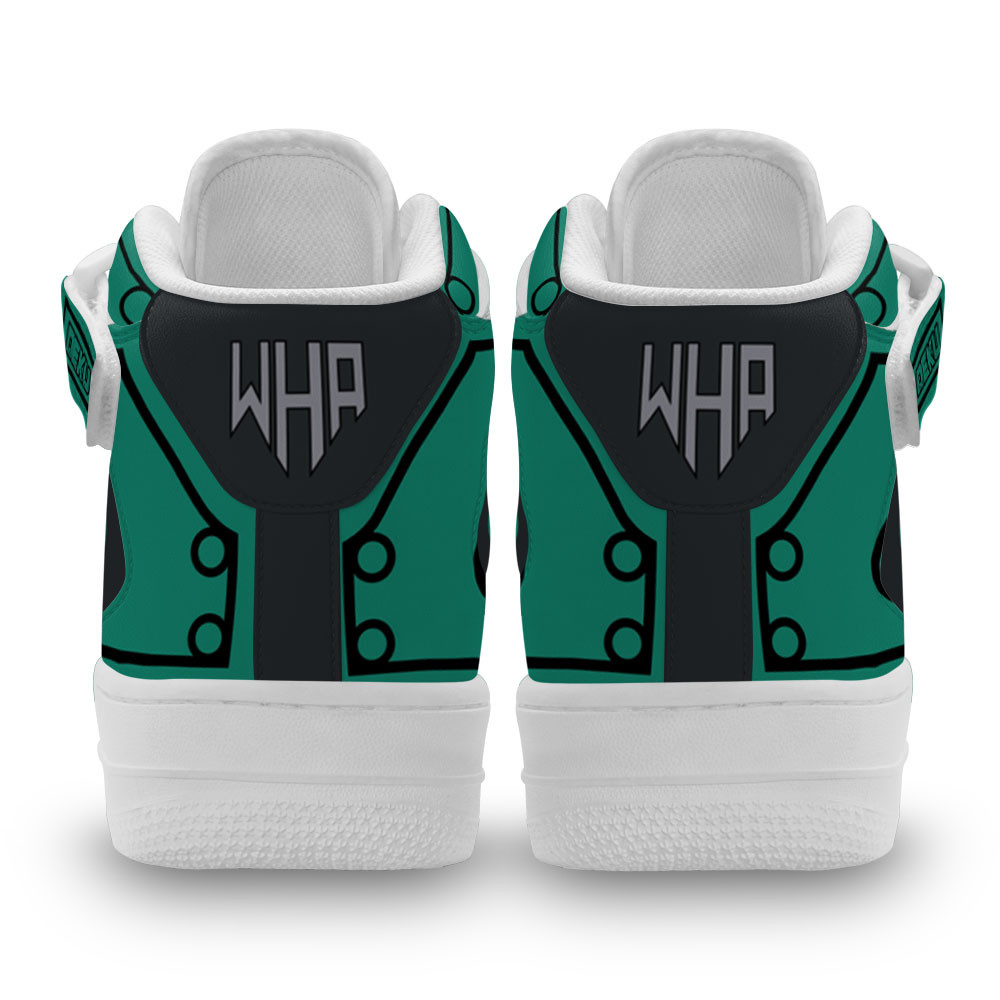 Izuku Midoriya Musketeers Sneakers Air Mid Custom My Hero Academia Anime Shoes