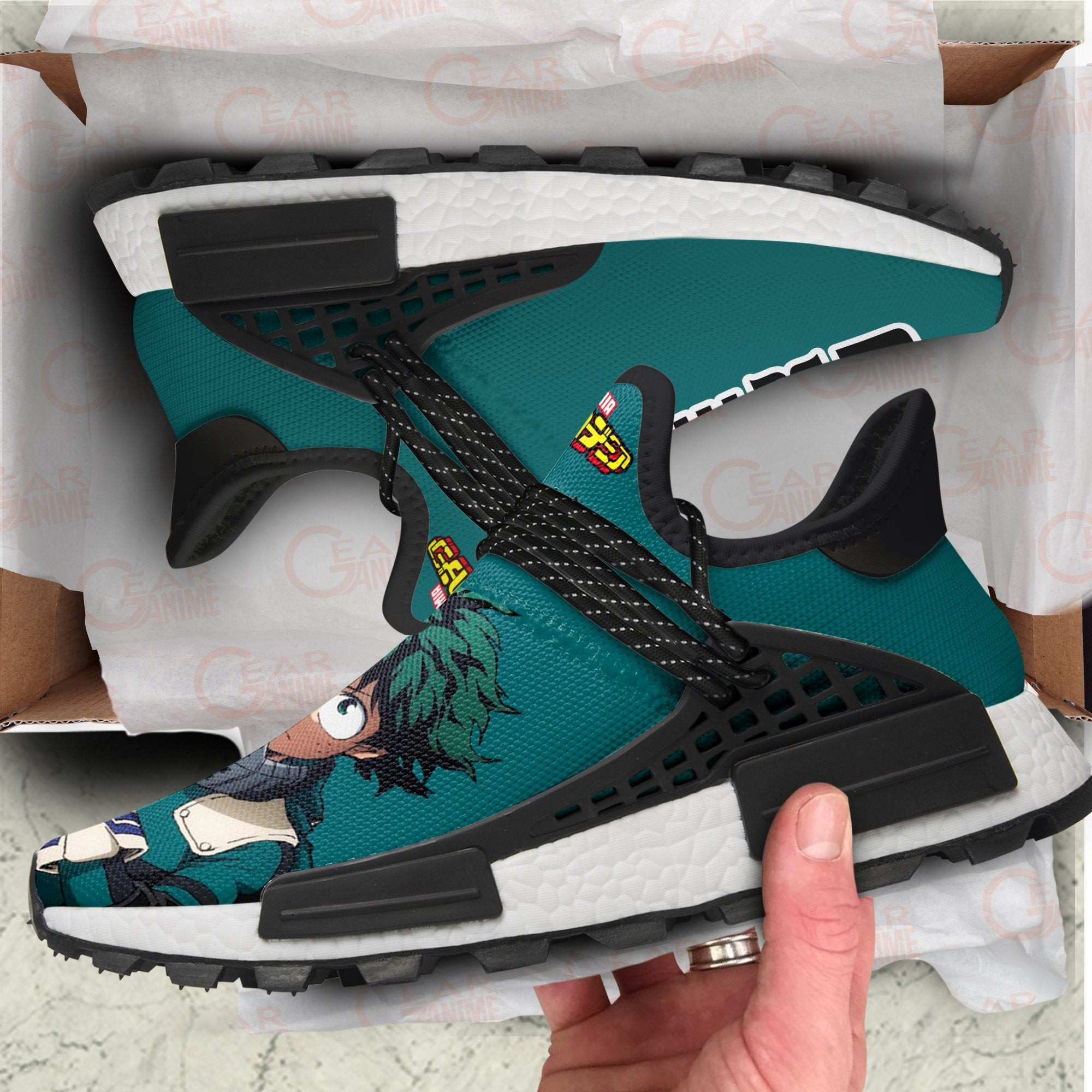 Izuku Midoriya Shoes Deku My Hero Academia Anime Shoes Gift For Fans, NMD Shoes