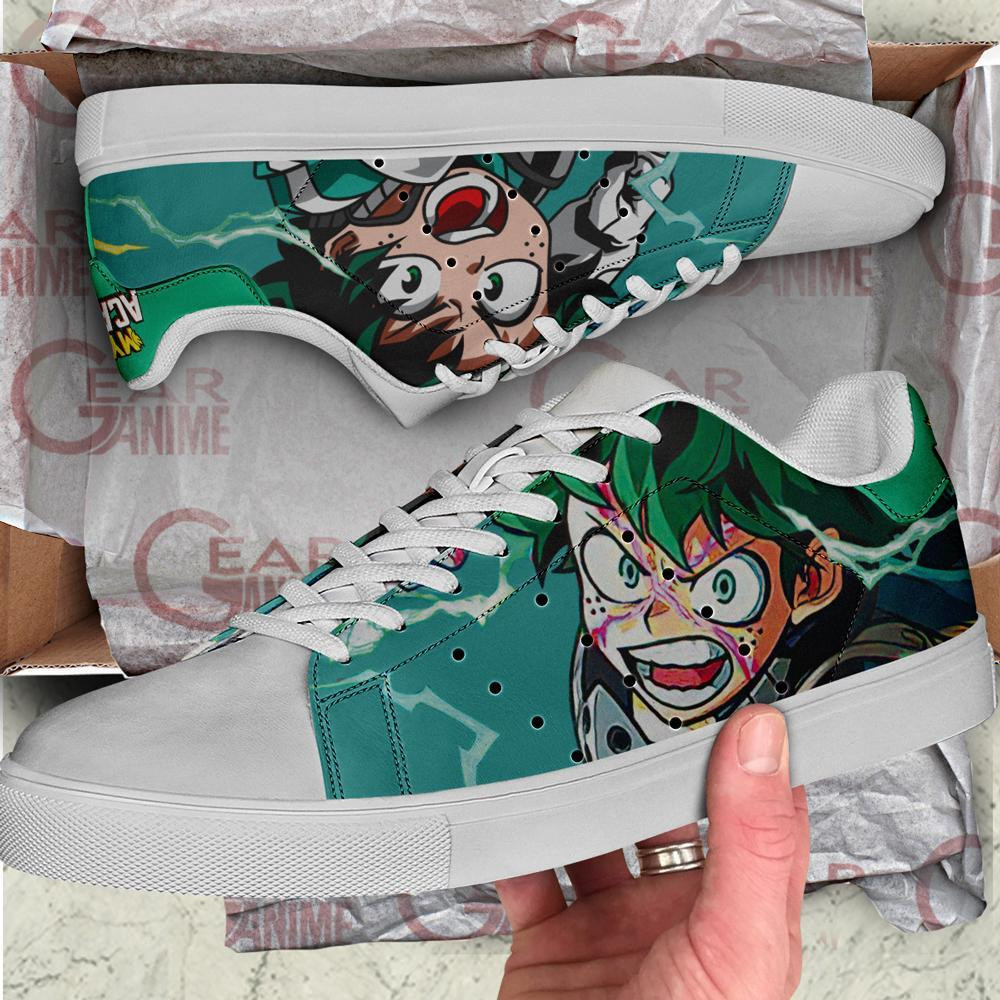 Izuku Midoriya Skate Shoes Custom Deku My Hero Academia Anime Shoes