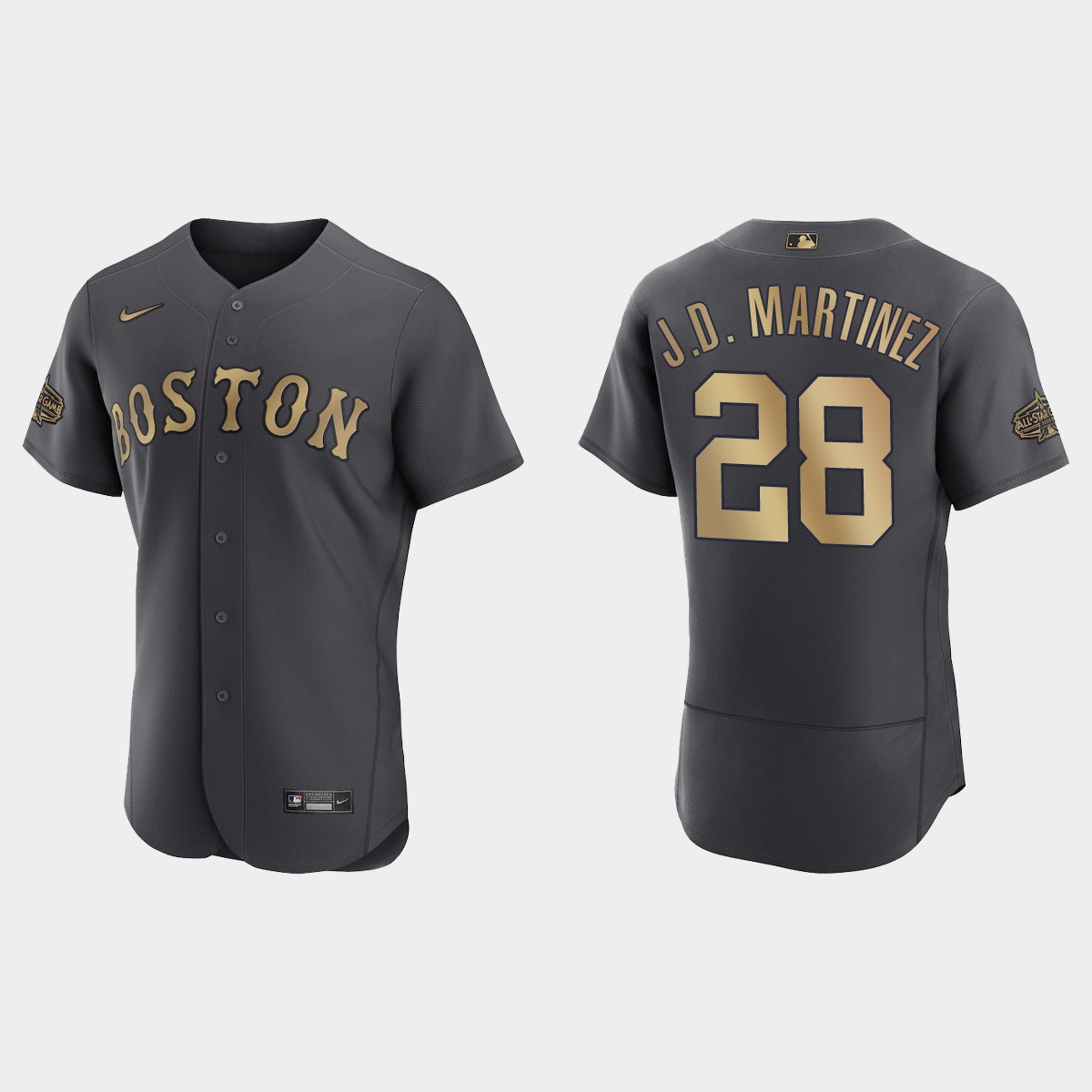 J.D. Martinez Boston Red Sox 2022 MLB All-Star Game Jersey - Charcoal