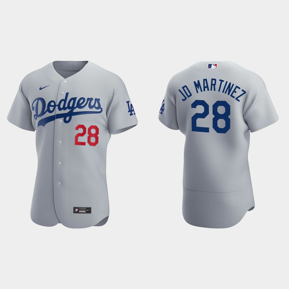 J.D. Martinez Los Angeles Dodgers Alternate Jersey - Gray