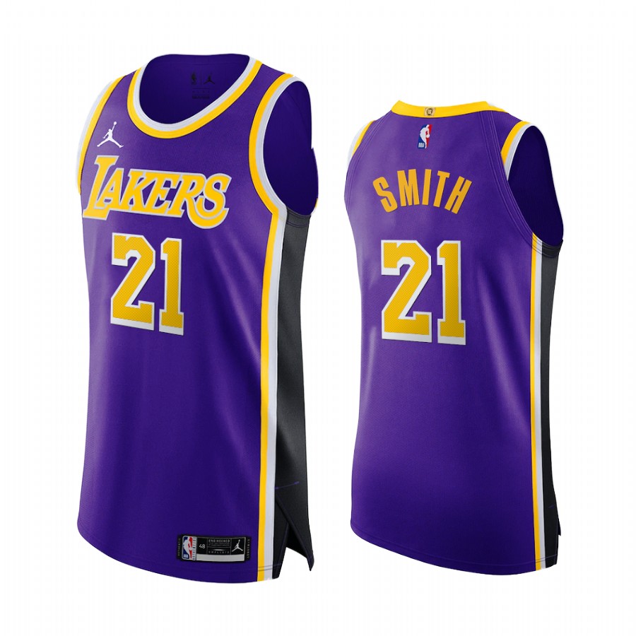 J.R. Smith Los Angeles Lakers Purple Statement Jumpman 2020-21 Jersey