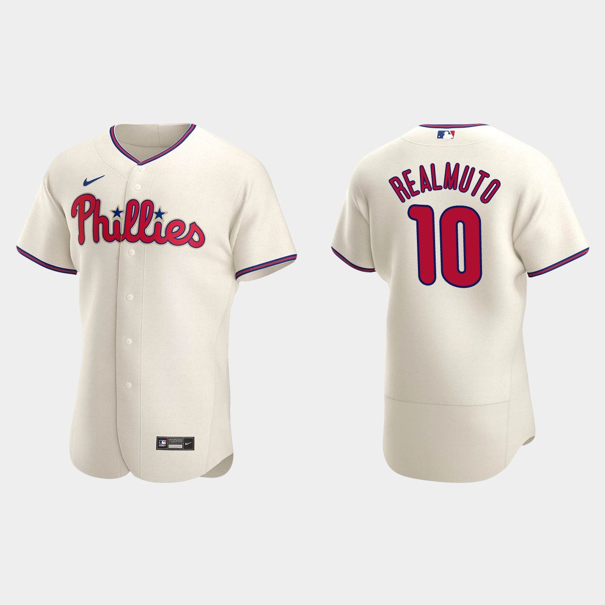J.T. Realmuto #10 Philadelphia Phillies Alternate Jersey - Cream