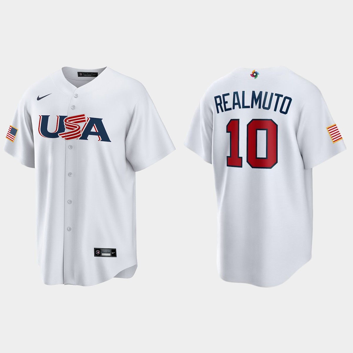 J.T. Realmuto Philadelphia Phillies 2023 World Classic USA Jersey - White