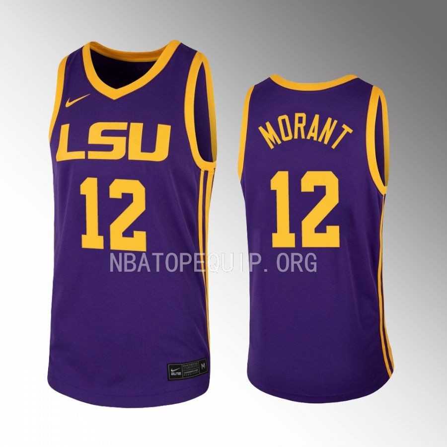 Ja Morant LSU Tigers Purple Jersey College