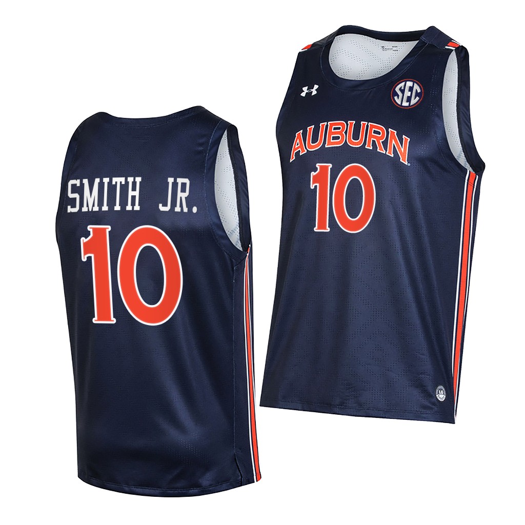 Jabari Smith Jr. #10 Auburn Tigers 2021-22 College Navy Jersey