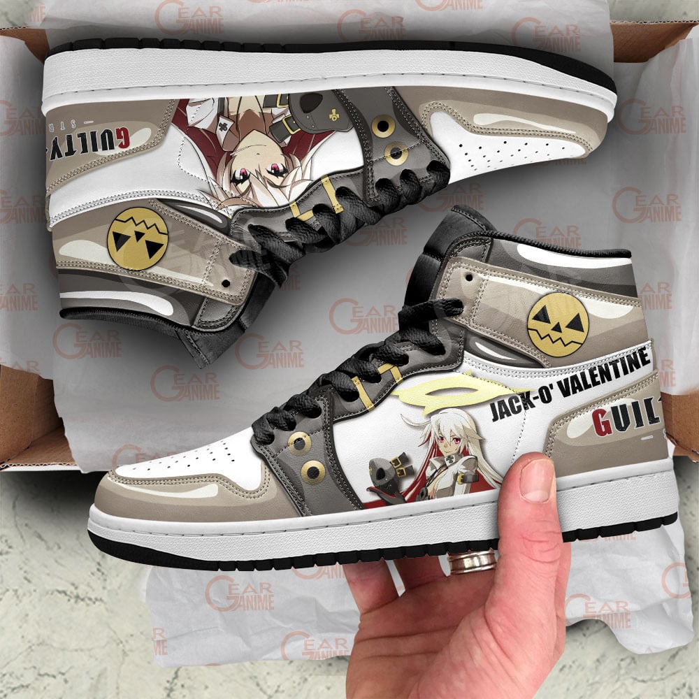 Jack-O’ Valentine JD1s Sneakers Guilty Anime Shoes, Air Jordan Hightop