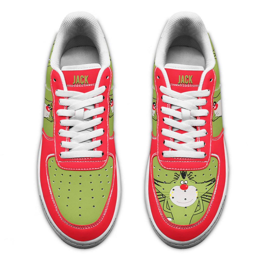Jack Air Sneakers Custom Oggy and the Cockroaches Cartoon Shoes