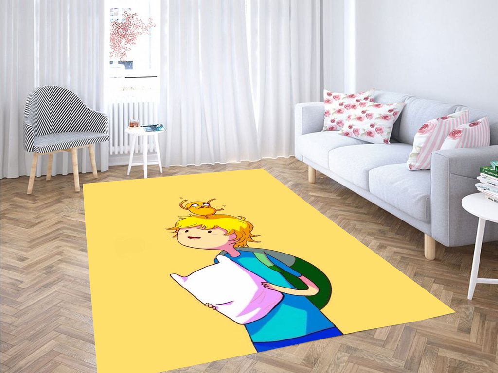 Jack And Finn Adventure Time Living Room Modern Carpet Rectangle Rug