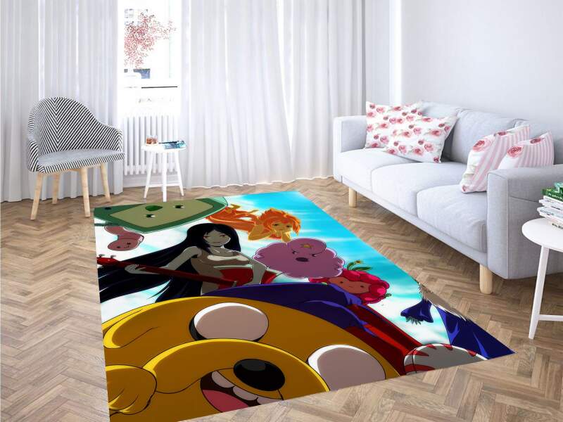 Jack And Friends Adventure Time Carpet Rectangle Rug