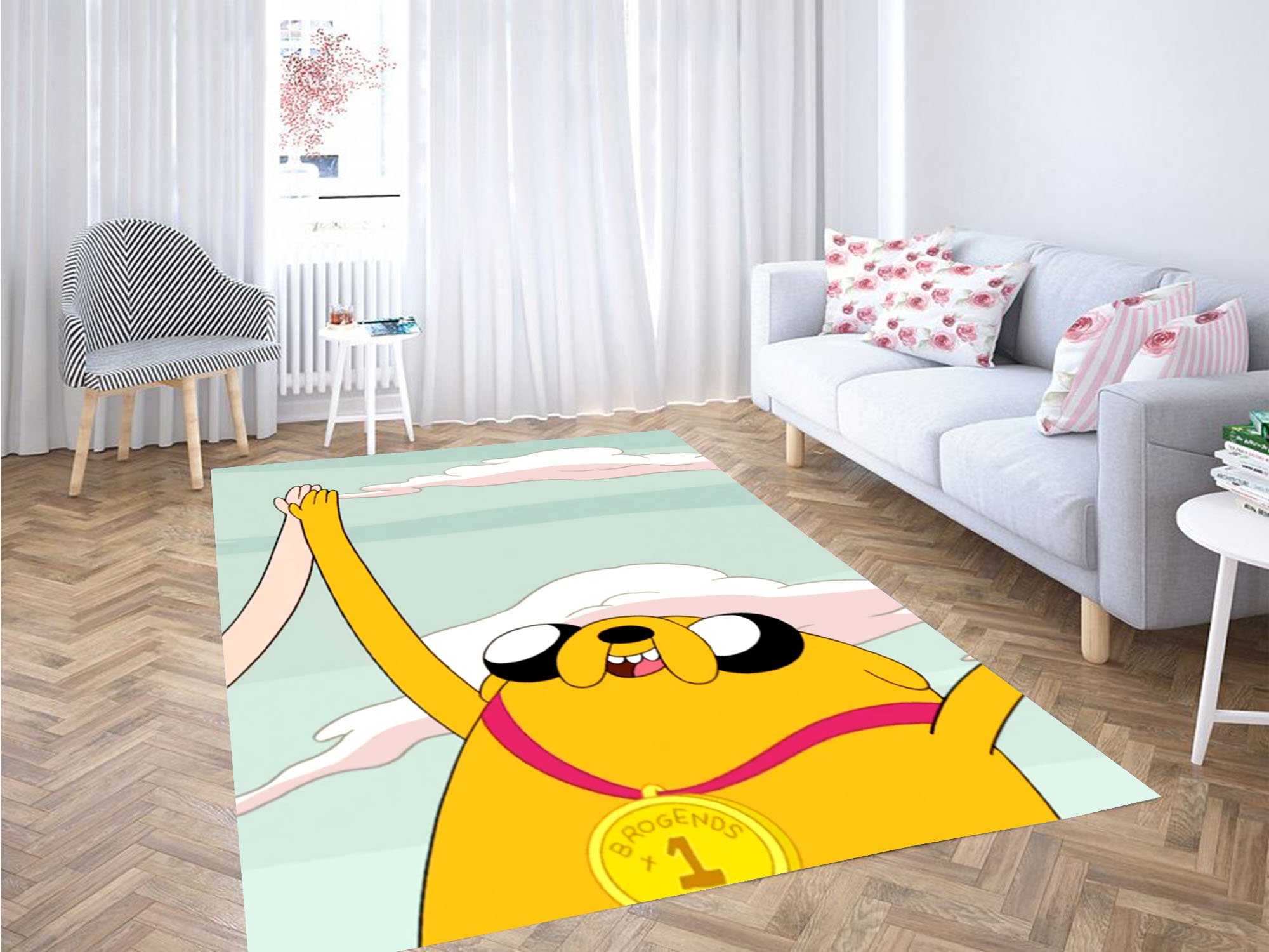 Jack Champions Adventure Time Carpet Rectangle Rug