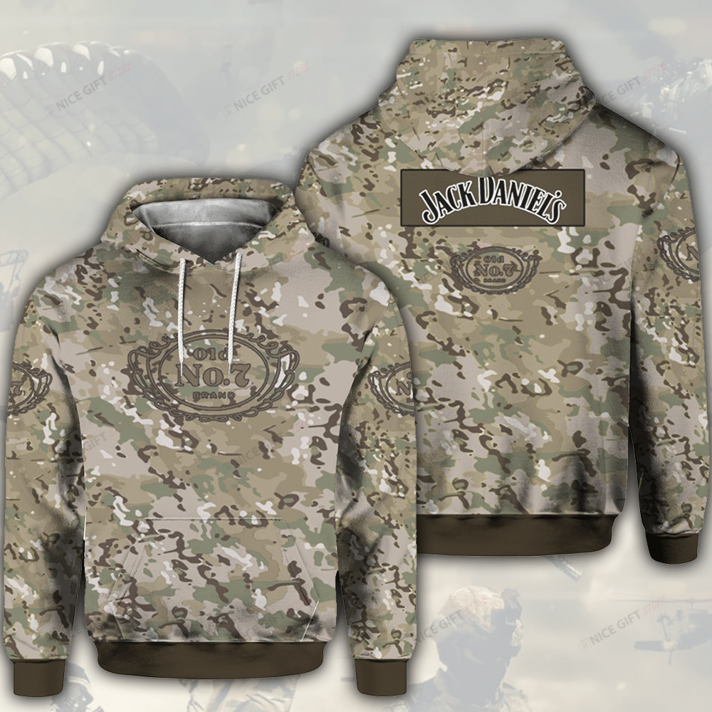 Jack Daniel’s Camouflage 3D Hoodie Gift For Fans