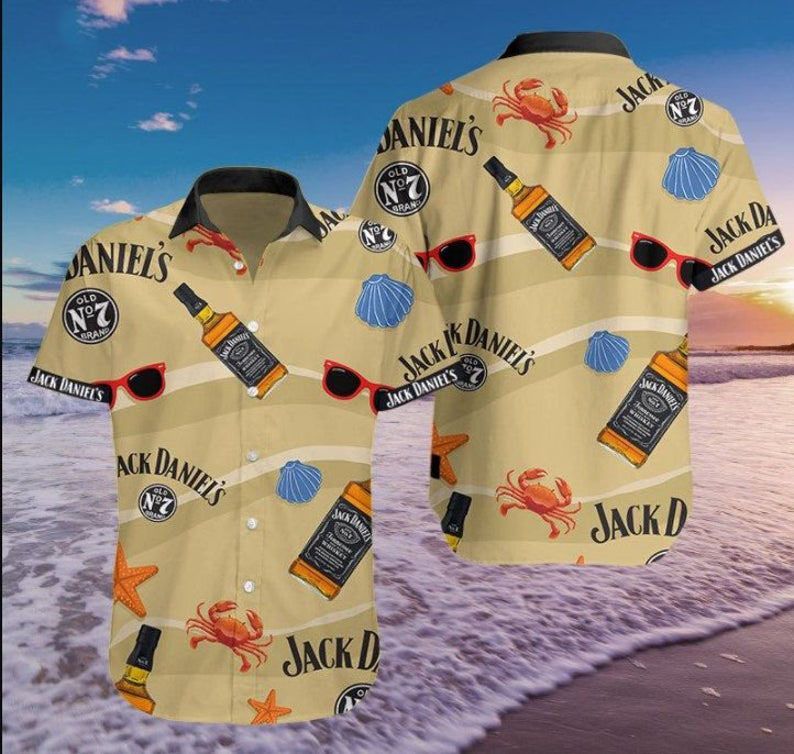 Jack Daniels Whisky Cool Drink – Premium Hawaiian Shirt – Gift For Sports Lovers