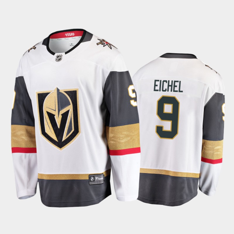 Jack Eichel #9 Vegas Golden Knights Away White 2021 Trade Jersey