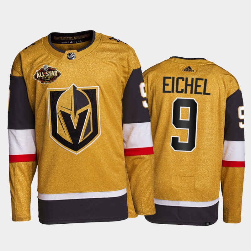 Jack Eichel 2022 All-Star Jersey Vegas Golden Knights Gold Primegreen Uniform