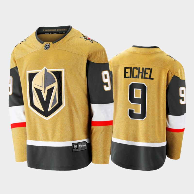 Jack Eichel Vegas Golden Knights #9 Alternate Gold 2021-22 Jersey