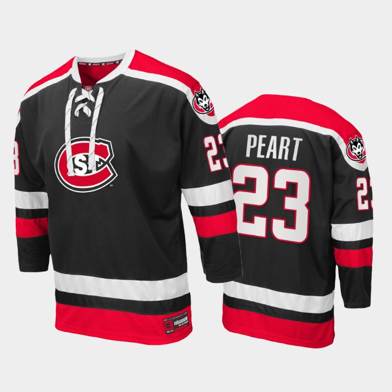 Jack Peart #23 St. Cloud State Huskies 2021-22 College Black Jersey