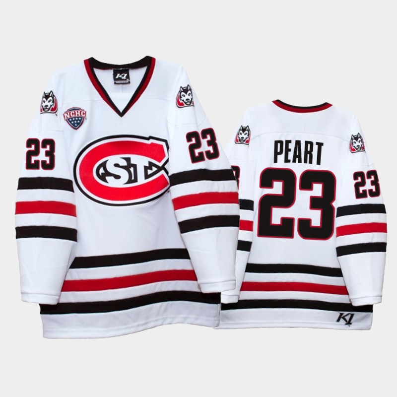 Jack Peart #23 St. Cloud State Huskies 2021-22 College White Jersey