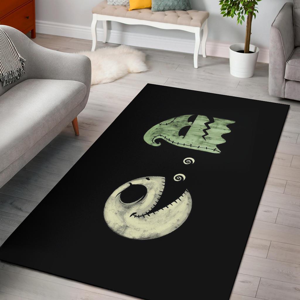 Jack Skeleton Pacman Area Rectangle Rug