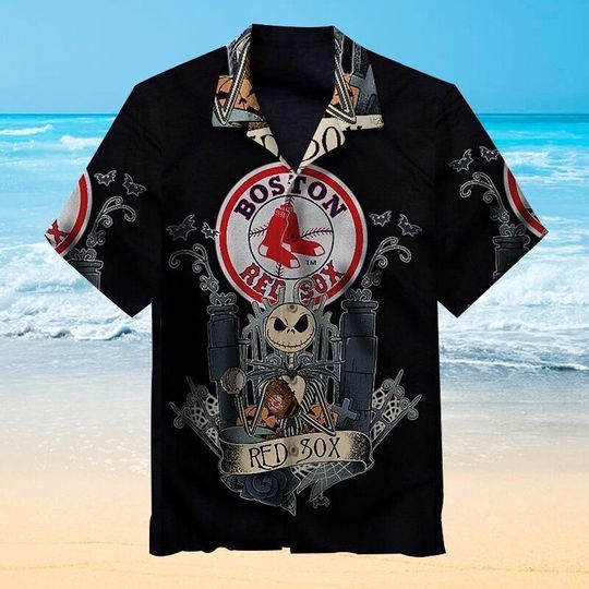 Jack Skellington boston red sox hawaiian shirt