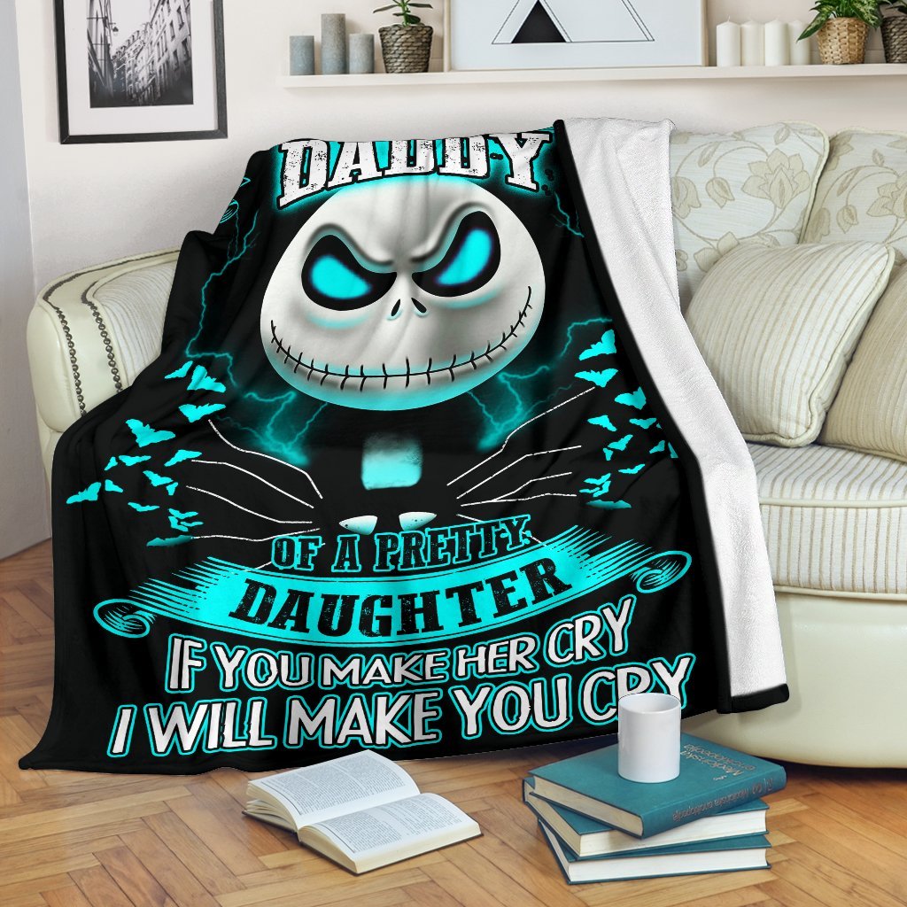 Jack Skellington Dad Sherpa Blanket Cozy Blanket Fleece Blanket