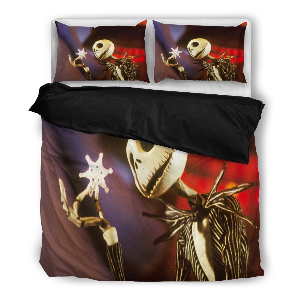 Jack Skellington Design Lovely -Black Duvet Cover Bedding Set