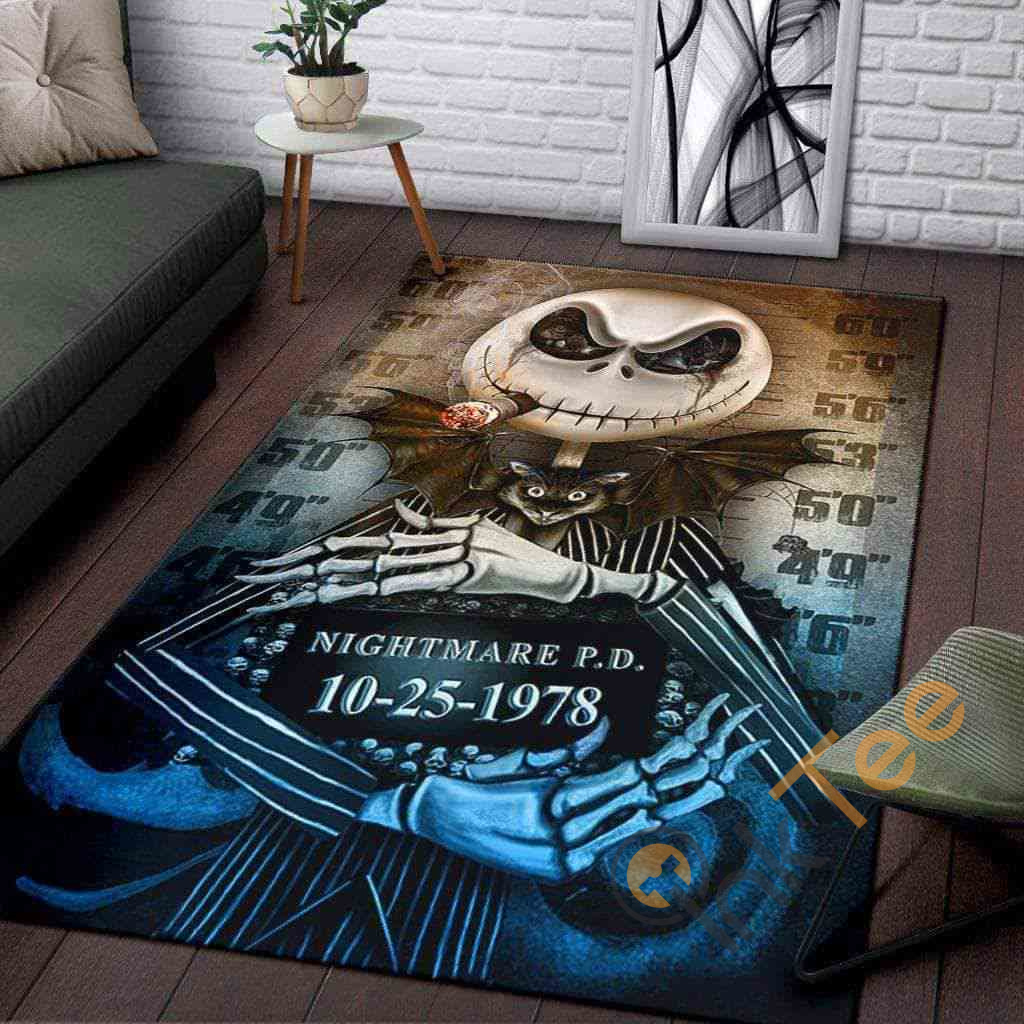 Jack Skellington Halloween Special Area Rectangle Rug